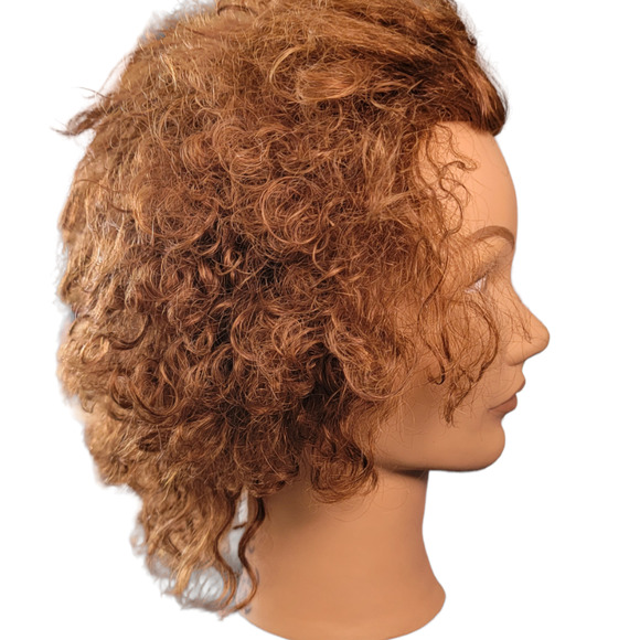 Mannequin Head Hairdressing Cosmetology 100% Human Hair Practice Training Doll - Picture 4 of 5